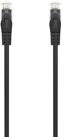 AISENS Cable de Red Latiguillo RJ45 LSZH Cat.6A 500 Mhz UTP AWG24. Negro. 25CM