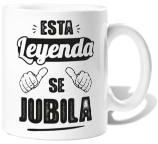 latostadora Taza Divertida para Regalar Esta Leyenda Se Jubila V1 - Tazas de café grandes, graciosas, bonitas para el desayuno - Regalos originales - 325 mL - ref. 5477521
