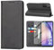Vaki Handyhülle für Samsung Galaxy A54 5G Hülle mit Panzerglas Schutzfolie, Schutzhülle A54 Leder Wallet Kartenfach Standfunktion Stoßfest Klapphülle Hüllen Galaxy A54 6.4 Zoll Case Cover (Schwarz)