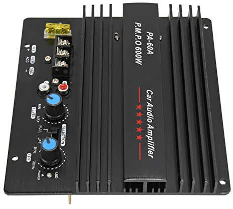 Amplificateur de Puissance Audio Stéréo, Carte D'amplificateur de Puissance Sonore de Voiture 12 V 600 W, Carte D'amplificateur Numérique Carte D'ampli de Caisson de Basses Haute