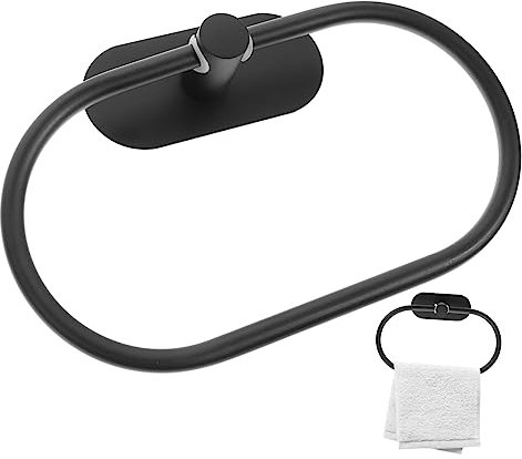 Cabilock Edelstahl Handtuchring Badezimmer Tuchhalter Rund Wandmontage Modern Ohne Bohren Robust Für Bad Küche Schlafzimmer