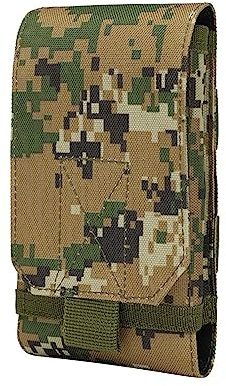 Katutude Universal Handy Gürteltasche, Army Camo Molle Tasche für Handy Gürteltasche Holster Cover Case aus Oxford-Stoff, Handy-Geldbörse für Outdoor Sport, Handy-Tasche Holster