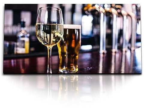 Paul Sinus Kunstdruck Bilder 120x60cm Bier Bar Pilz Gastronomie Wein Lokal Bartheke