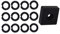 TALSWIF (12 Sets) 0,95 cm Sicherungsring-Clip mit O-Ring für Milwaukee elektrische/pneumatische Schlagschrauber, Haltering-Amboss Montagewerkzeug im Lieferumfang enthalten