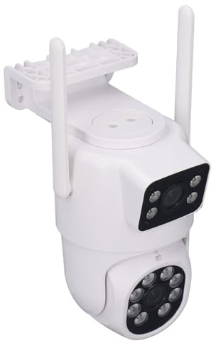 3MP HD-Überwachungskameras, Kabellose WLAN-Kamera Zur Netzwerküberwachung – Roboterüberwachung für die Sicherheit Im Freien (EU-Stecker)