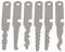 Multipick Dietrich Taschenmesser Klingen Set [6 Klingen] Lockpicking Set im Taschenmesserformat - Lockpicking Set Profi & Anfänger - Picking Tool - handliches Schlüsseldienst Werkzeug