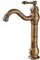 Antique Brass Sink Faucet Bathroom Single Handle 360° Swivel Vintage Kitchen Faucet Mixer Tap Hot Cold Water Brass Gold