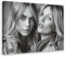 CSESTCGN Poster auf Leinwand, Motiv: Schauspielerin Kate Moss Y Cara Delevingne, Schlafzimmer, Dekoration, Landschaft, Büro, Raumdekoration, Geschenk, 60 x 90 cm