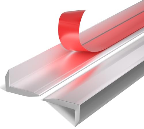 Selbstklebende Fliesenkantenleisten 10-Pack, Dekorative Aluminiumfliesenleisten, Gebürstete Metalleckenleisten, Selbstklebende Zierleisten für Hausschutz und Dekoration