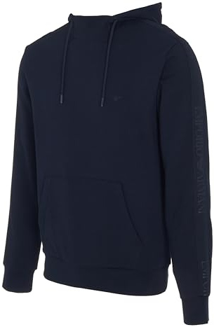 Emporio Armani Herren Basic Terry Hoodie Sweatshirt Kapuzenpullover (1er Pack)