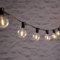 Lights4fun 20er LED Party Lichterkette Außen und Innen Solar Kugel Lichterkette Glühbirnen Außen Garten Solar Balkon Solar