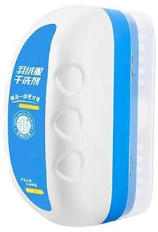 Down Jacket Dry Cleaning Agent with Brush, Active Laundry Stain Remover, Dry Cleaning Of Down Garments Quick Cleaning, One Wipe to Cleaning Wash Free Spray