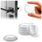 Fermaporta Maniglia Trasparente, 12 Pezzi, Fermaporta Silicone Maniglia Autoadesivi 42x10mm, Paracolpi Elastici per Pareti, Protezione Antiscivolo per Porte, Camera da Letto, Cucina e Bagno