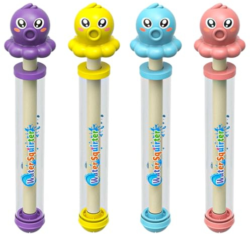 4 Stück Feuerwerks Wasserpistole Spielzeug,Feuerwerks Wassersprühspielzeug Water Squirter,Feuerwerk Wasserpistole Spielzeug Für Kinder, Waters Fun Pool Spielzeug, for Und Spielplatz