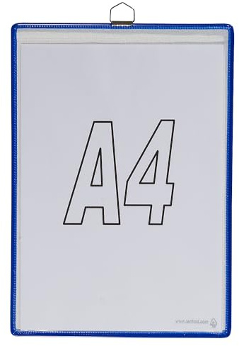 TARIFOLD | Hänge-Klarsichttasche | Für Format DIN A4 | Blau | VE 10 Stk