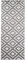Carpeto Rugs Teppich Läufer Flur - Orientalisch Geometrisch Teppichläufer - Kurzflor, Weich - Flurläufer für Wohnzimmer, Schlafzimmer - Teppiche - Meterware - Grau - 70 x 200 cm