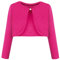 BONNY BILLY Cardigan Bambina Elegante Corto Cotone Bolero Coprispalle Ragazza Manica Lunga 3-4 Anni Rosa