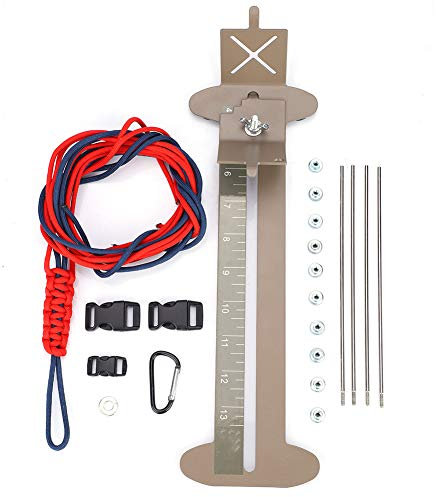 Vgeby Paracord Jig Kit, Edelstahl Paracord Armband Jig Rahmen Diy Handwerk Maker Tool Mit Geflochtenem Seil, Befestigung Schnalle, Karabiner Paracord Jig
