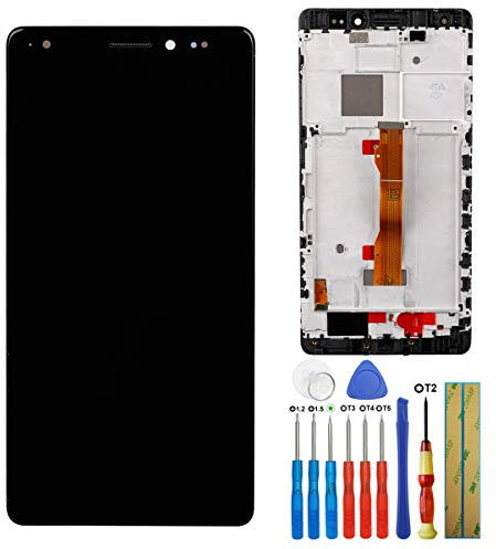 E-YIIVIIL LCD de reemplazo Compatible con Huawei Mate S Pantalla LCD Pantalla táctil Digitalizador Asamblea Cristal Negro + Marco