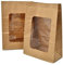 Bakery direct Kraft windowed cookie bags with PLA window (fully recyclable) (100)