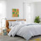 SLEEPWISE Bettwäsche 135x200 Baumwolle|2tlg. Kuschelige Winter Bettwäsche-Sets mit Kissenbezug 80x80 mit Reißverschluss|Bettbezug Set |ÖKO TEX |Atmungsaktiv|Pflegeleicht |Hellgrau