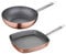 San Ignacio 5PCS (18+22+26CM / 2TAPAS), Set 5 piezas sartenes 18/22/26cm y 2 tapas, aluminio prensado, aptas para inducción, Optimum plus-efecto cobre, Multicolor