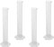 Othmro 4pcs 100ml Plastic Measuring Cylinders, Small Graduated Cylinder, Science Measuring Lab Test Tube Flask Liquid Measuring Tools