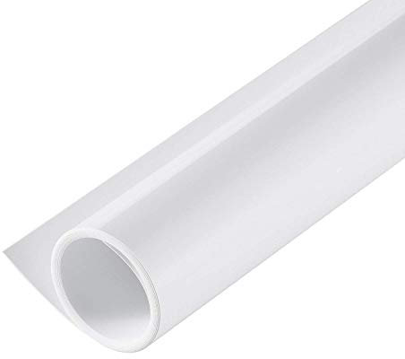 Selens Sfondo in PVC per fotografia, 80 x 150 cm, bianco, impermeabile, opaco, per studio fotografico, ritratto, prodotto per animali domestici, piatto, tavolo fotografico, backdrop