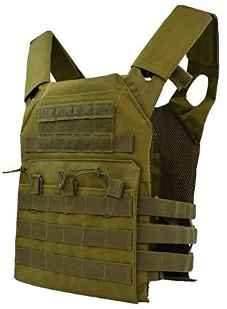 Homeilteds Hunting Tactical Body Armor JPC Molle Plate Carrier Vest Outdoor CS Game Paintball Airsoft Vest Military Equipment Waistcoat (Color : Green)