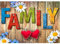 VETPW 5D DIY Diamant Malerei Set, Malen nach Zahlen, Brief, Blume, DIY Voller Diamond Pasted Painting Strass Stickerei Kreuzstich Kunst Handwerk Diamant für Home Wall Wanddekoration (30x40CM) -Familie