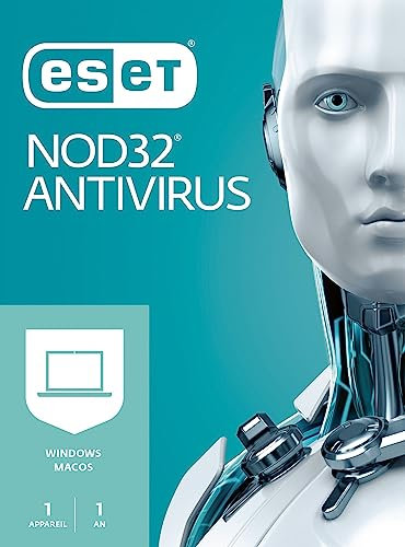 ESET NOD32 Antivirus 2025 | 1 appareil | 1 an | Antivirus pour Ordinateur - Protection multicouche - Anti-hammeçonnage | Windows/Mac | Code d'activation - envoi par email