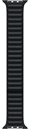Apple Watch Cinturino a maglie in pelle Mezzanotte (41 mm) - S/M