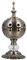 Cabilock Arabische Räuchergefäß Vintage Kerzenhalter Weihrauchbehälter: Metall Weihrauchbrenner Räucherstäbchen Halter Brenner Eisen Teelichthalter Wohnzimmer Tischdeko Weihnachten Dekoration
