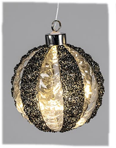 Dekoration Beleuchtete Deko-Kugel hängend 10cm Luxor LED Winter Dekoration Fenster Schmuck Fensterkugel