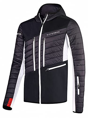 Black Crevice Herren Skitourenjacke, schwarz/weiß, XXL