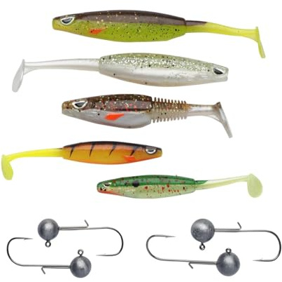 Berkley Sick Zander Pack, Kits, Raubfischangelset für Zander, gemischte Farben