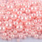 360 Stk 3-10mm Runde Kunststoffperlen ohne bohrung, Bunte Bastelperlen Perlen,Perlen zum Basteln für DIY Schmuck Zubehör, Streudeko Deko Perlen für Hochzeit Taufe Party Vasenfüller Tischdeko,Rosa
