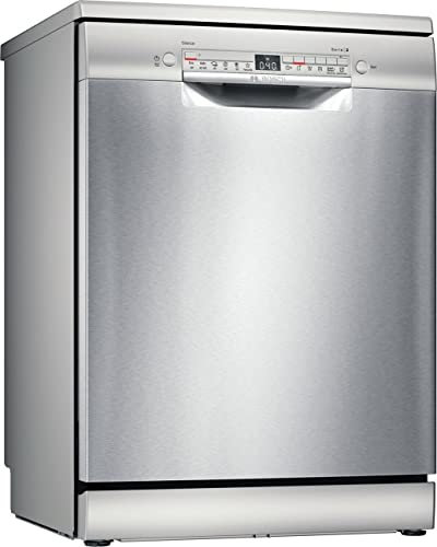 Bosch SMS2HKI03E Serie 2, Lavastoviglie Libera installazione, 60 cm, 13 servizi, HomeConnect, Display+tasti, Cestello per posate, Acciaio inossidabile