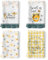 Arquiel Küchentücher Baumwolle 4 Stück, Geschirrtücher 100% Baumwolle Honigbiene Küchenhandtuch Set Multi-Purpose Hochwertige Küche Trockentuch Bar Handtücher 50 x 70CM