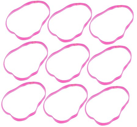 Happyyami 9 Pièces Bandeau De Cheveux De Sport De Football Bandeau De Yoga Danse Bandeaux Antidérapants Bandeau pour Gym Exercice Enveloppe De Cheveux Bandeaux Élastiques Bandeau