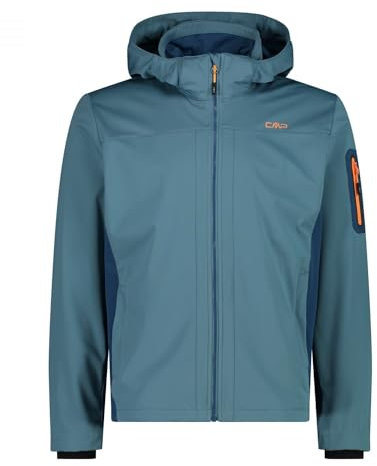 CMP MAN JACKET ZIP HOOD HYDRO-BLUESTEEL - 58