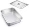 Auflaufform Set, Edelstahl Rechteckig Kuchenform Backform Tiramisu Form 2er Set, Ofenform Groß 32 x 22 x 10 cm, Perfekt für Lasagne/Mäser/Brownie, Hitzebeständig & spülmaschinengeeignet