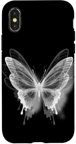 Hülle für iPhone X/XS Butterfly Grunge Fairycore Aesthetic Y2K Gothic Fairy Wings