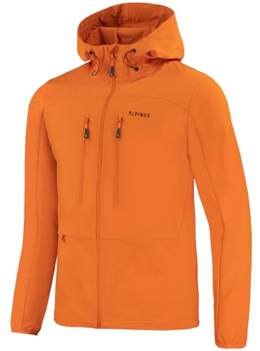 Alpinus Men's Pourri Tactical Soft Shell Jacket Orange size L