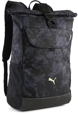 PUMA Jugendliche Und Erwachsene PUMATECH 26 l Rolltop-Rucksack OneSize, Black AOP