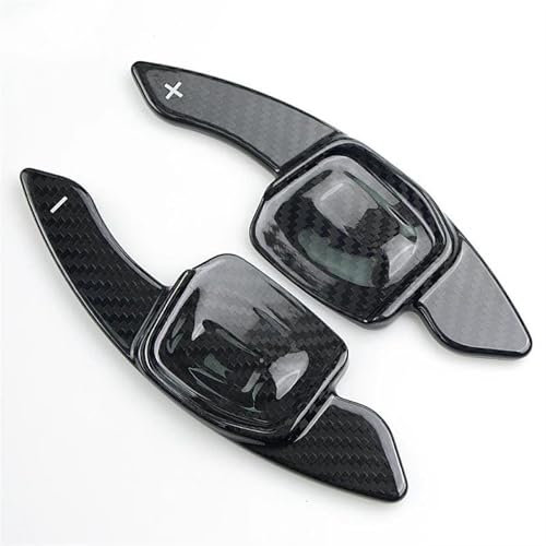 DZSGJNOF Strisce Decorative Auto Volante per Auto in Fibra di Carbonio con Cambio A Palette per VW per Golf 8 Mk8 GTI/R CC Accessori(Nero)