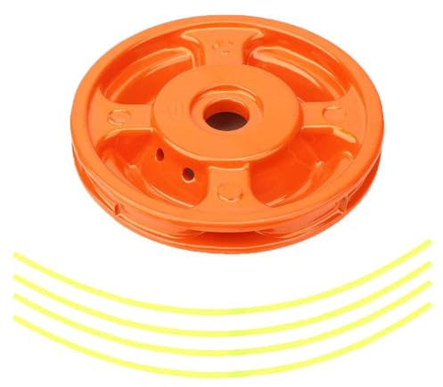 TopHomer Cabezal de repuesto para cortacésped de aluminio con 4 líneas de recortadora, ajuste universal