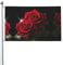 Rote Rosen, 90 x 152 cm, doppelseitig, bedruckt, leicht und elegant, hell und verblasst nicht leicht