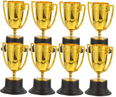 GALPADA 8stücke Teiliges Mini-awards Goldfarbene Kindertrophäen Für Schulwettbewerbe Partyfeiern Teilnahmeauszeichnungen Langlebig Und Dekorativ