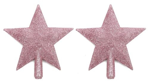 Adorno duro para árbol de Navidad, elegante estrella para decoración de árbol de Navidad